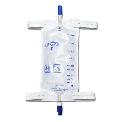 Urinary Leg Bag 600ml w/ Twist Valve Sterile Cs/40