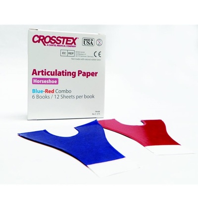 Articulating Paper Blue-Red Horseshoe Bx/72 Sheets