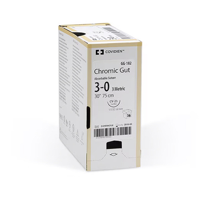 Suture 3-0 Chromic Gut C13 Absorable 30" Bx/36