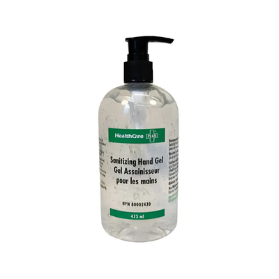 Healthcare Plus Sanitizing Gel 473ml Pump Bottle 70% Alc.****Hazardous item – Item may require additional shipping and/or handling charges.****