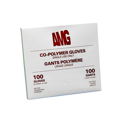 Copolymer Gloves Medium Bx/100