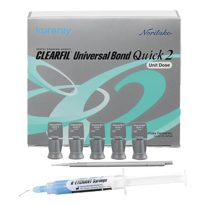 Clearfil Universal Bond Quick 2 Unit Dose 100 Kit (Includes: Etch/20 Tips/100 Brushes)