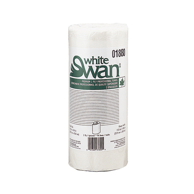 Kruger White Swan Roll Towels 2-Ply White Cs/24x90  