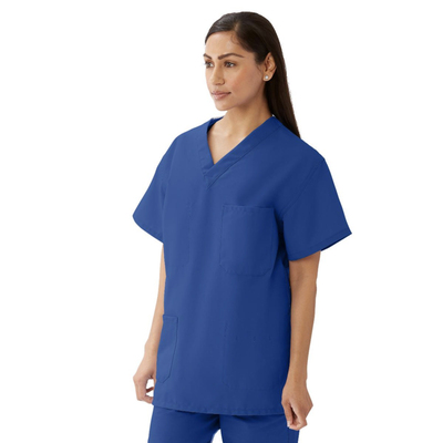 Scrub Top X-Large Sapphire V-Neck 4-Pocket Reversal Angelstat (1)