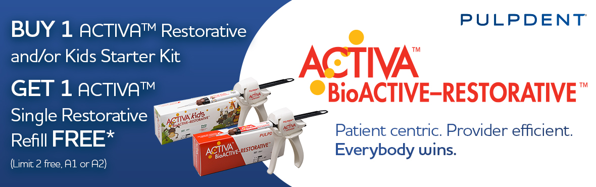 Buy 1 Activa Restorative and/or Kids Starter Kit, Get 1 Activa Single Restorative Refill FREE!