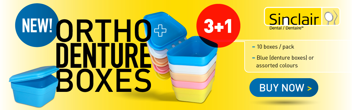 Sinclair NEW Ortho & Denture Boxes: Buy 3, Get 1 FREE!